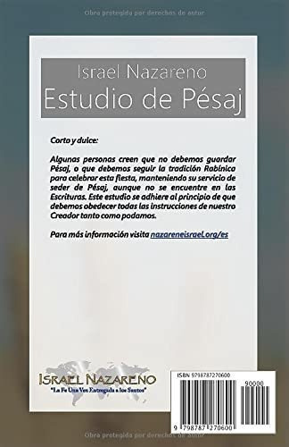 Israel Nazareno Estudio De Pesaj - Willis, Norman.., De Willis, Norman B.. Editorial Independently Published En Español
