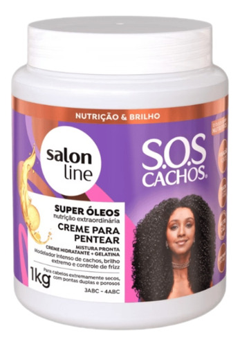 Salón Line Sos Cachos Crema De Peinar Súper Óleos Nutrición 