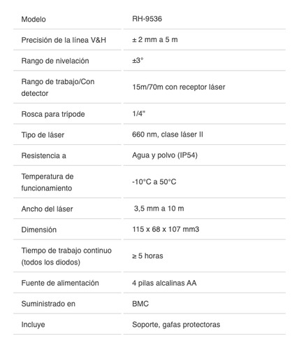 Nivel Láser Digital 360 Ronix Rh9536 Autonivelante 12 Lineas