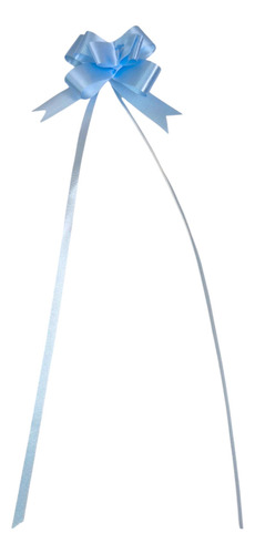 Moños Mágicos Chicos(25cm) X100 Unidades Colores Brillantes Celeste Moño Celeste Chico 25 Cm