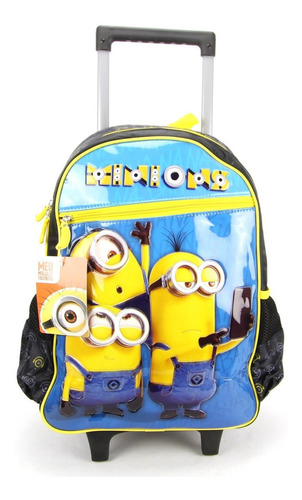 Mochila De Rodinha Com Alça De Costas Minions Clio Mn2273k