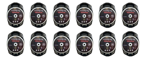 Kit 12 Alto Falante Medio Grave Power Vox 6x9 280w Rms 4ohms