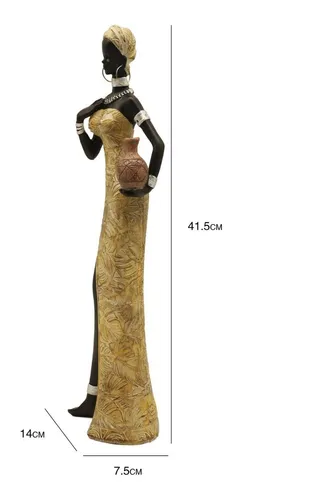 Figura Africana De Pie 41,5 Cm Afj