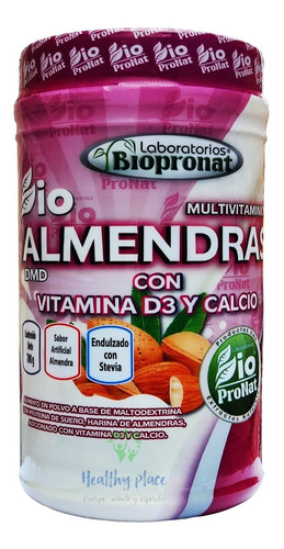 Almendra Con Vitamina D3 Y Calcio 700gr - - g a $52