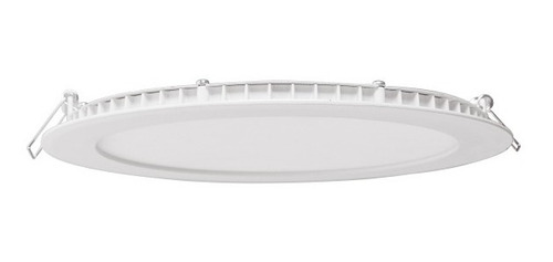 Luminaria Panel Embutir Redondo Led 12w Luz Dia Interelec 