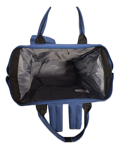 Mochila Cartera Everlast Urbana Mujer Aire Libre 19677 Color Azul Diseño De La Tela Liso