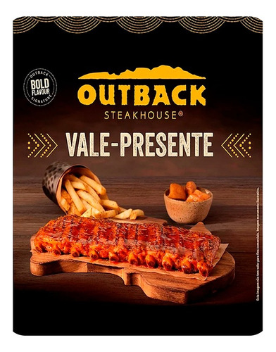 Cartão Presente Gift Card Outback R$ 100 ( 4x S/juros )