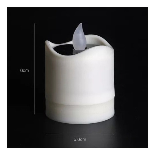 A 2 Velas Tealight Led Elétricas Movidas A Energia Solar