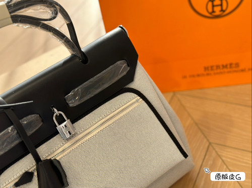 Hermes Herbag Canvas Bag Bolsas