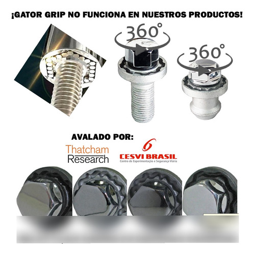 Set 4 Tuercas Seguridad Gm S10 Max Galaxylock