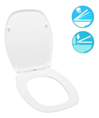Asiento Inodoro D'accord Mon Cierre Suave Resina Blanco