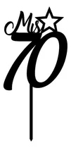 Comprar Cake Topper Adorno Torta - Cumple Numero Edad Adorno Torta