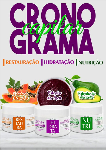 Imagem 3 de 8 de Máscara Regeneradora Ouro + Cronograma Capilar + Defrizante