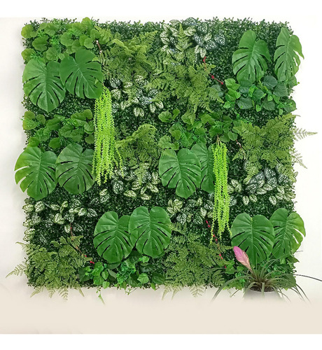 Panel De Pared De Hierba Decoración De Fondo Planta 40x60cm