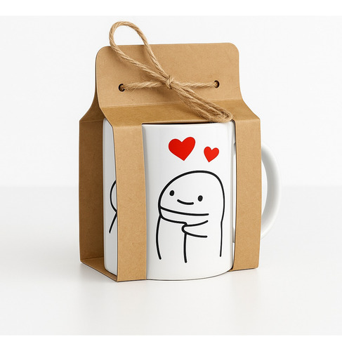 Embalagem Para Caneca Porcelana 325ml. Kraft Presente 50un.