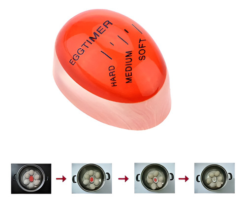 Kit 2 Temporizador Para Ovo Cozido Gema Mole Média Dura