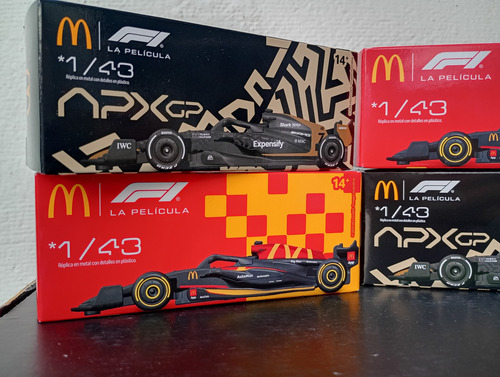 Auto Fórmula 1 Mcdonald's Pelicula 2025 Coleccionable 1/43 F1 Mc Donalds Rojo