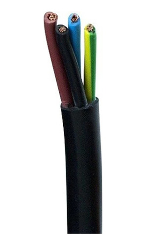 Cable Goma 4x1mm Negro Autorizado Ute(rollo 20mts)