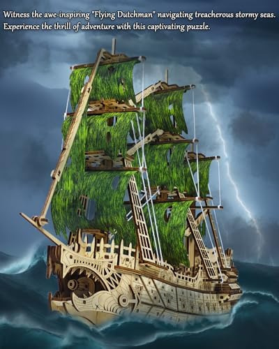 Desafiante Flying Dutchman Rompecabezas De Madera 3d Para Ad