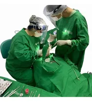 Comprar 5 Kits Cirurgia Odontológica Tecido Brim Verde Band. Vest Pe