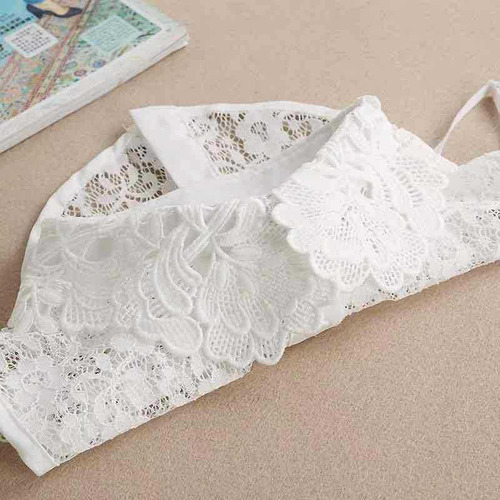 Cuello Falso De Encaje, Accesorio Ajustable Para Suéteres,