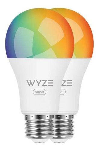 Foco Inteligente Led, Rgb, Paquete De 2 Wyze Bulb Color Color De La Luz Rgb