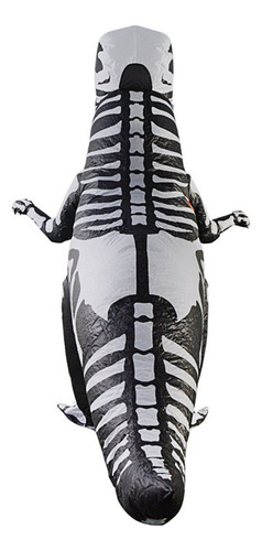 Disfraz Inflable De Esqueleto De Dinosaurio Para Carnaval, F