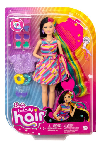 Barbie Totally Hair - Cambia De Color - Original Importada
