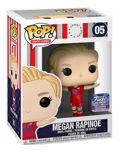 Funko Pop 05 Megan Rapinoe Funko Hollywood Exclusive