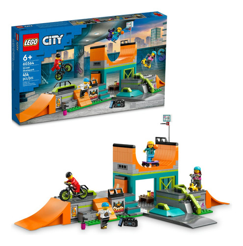 Kit Lego City Parque De Patinaje Urbano 60364 454 Piezas 3+