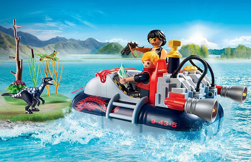 Playmobil Dino Aerodeslizador Con Motor Submarino