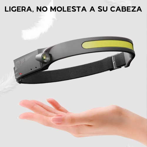 Lampara Led Minero Tactica Cabeza Recargable Usb Linterna