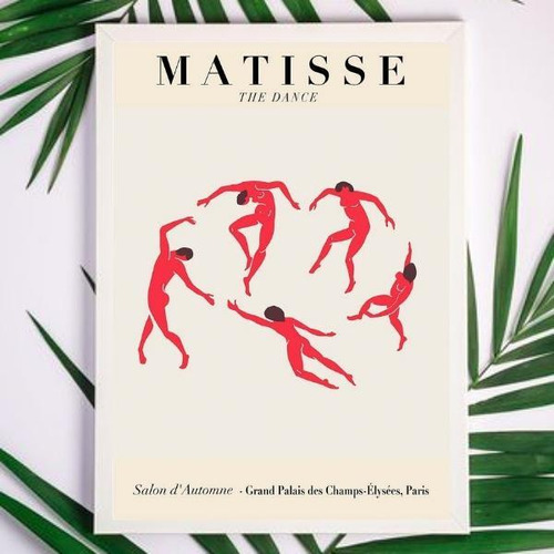 Quadro Matisse The Dance 24x18cm - Madeira Branca