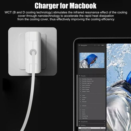 Cargador De Carga Rápida Para Macbook Pc 45w Conector T