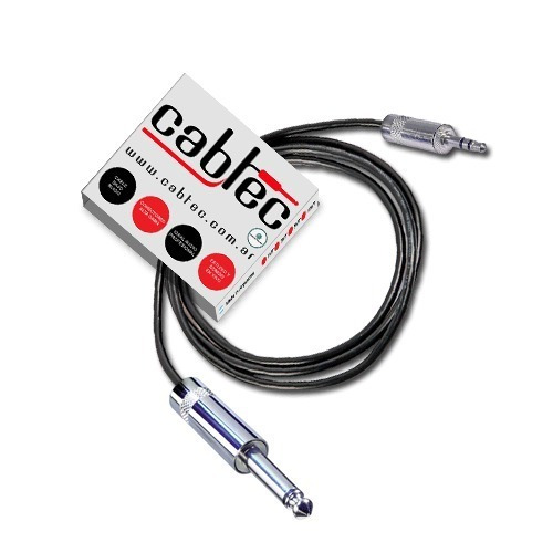 Cable Plug Ts Mono Miniplug Stereo Neutrik Rean 1m Cabtec