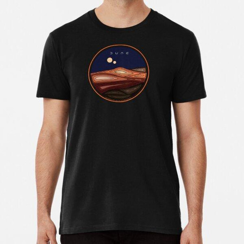 Remera Frontera Naranja Dune Arrakis Desert Planet Con Fondo