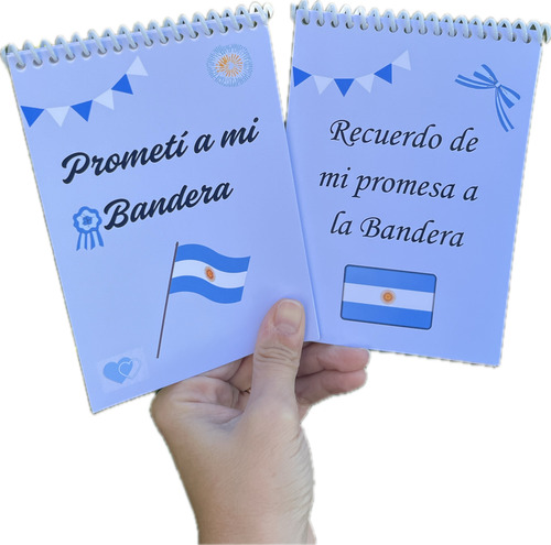 Libreta Promesa A La Bandera Souvenirs 10x15cm X 30 Unid
