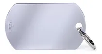 Comprar Chapa Identificatoria Para Mascotas My Familly Chrome Big Military Grabado Instantáneo