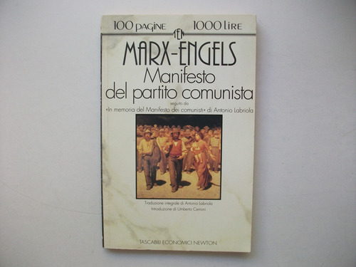 Manifesto Del Partito Comunista - Marx  Engels - En Italiano