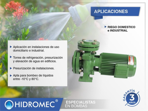 Imagen 5 de 10 de Bomba Centrif. Czerweny 3,5hp 380v Eb-65-50-125-1 Eleva 23mt