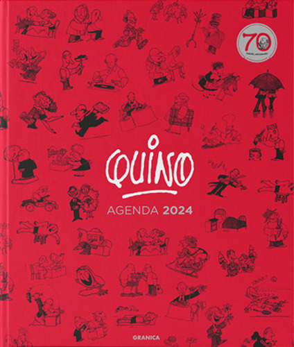 Agenda 2024 Quino Encuadernada Roja