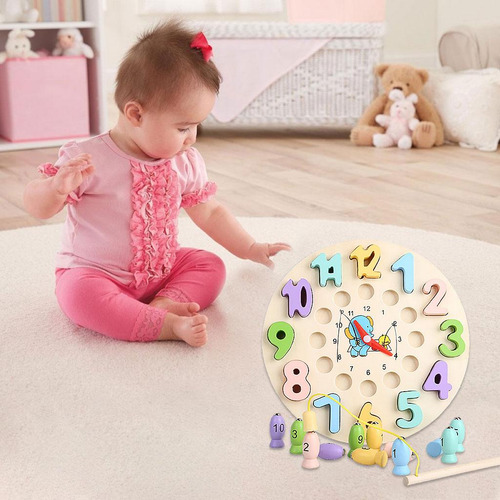 Relógio Infantil Brinquedo Tempo De Aprendizagem Brinquedo