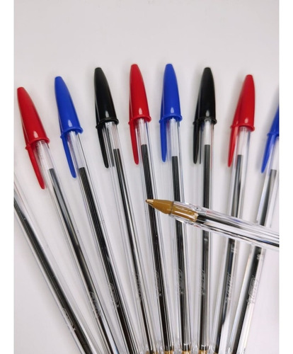 Kit Caneta Bic Cristal Dura+ 1.0mm Az,pt,vm C/ 3 Cores