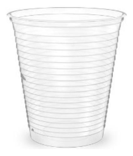Caixa Copo Plástico Descartável Reforçado Água 180ml 2500 Un Cor Branco-transparente