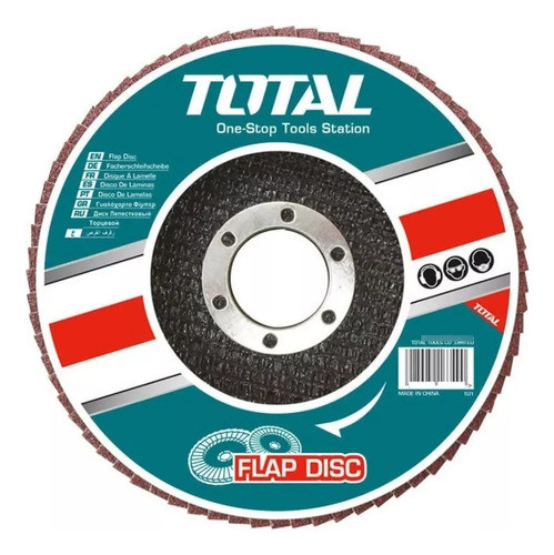 Pack 5 Disco Flap Lija Pulir Traslapado Laminado Metal Total