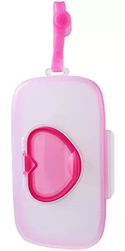 Dispensador de pañuelos de viaje, contenedor portátil de toallitas húmedas,  dispensador de toallitas húmedas para bebés, soporte recargable para