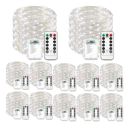 12 Luces Led De 32 81 Pies Funciona Con 8 Modos De Luces De