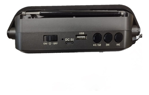 Radio Am/fm/usb Y Bluetooth A Pilas, Recargable C/ Linterna
