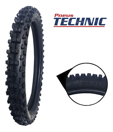Pneu Traseiro S/camara Txc 80/100-21 Honda Crf 230