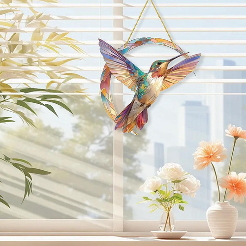 M Atrapasueños Para Ventana De Colibrí Atrapasueños Colibrí